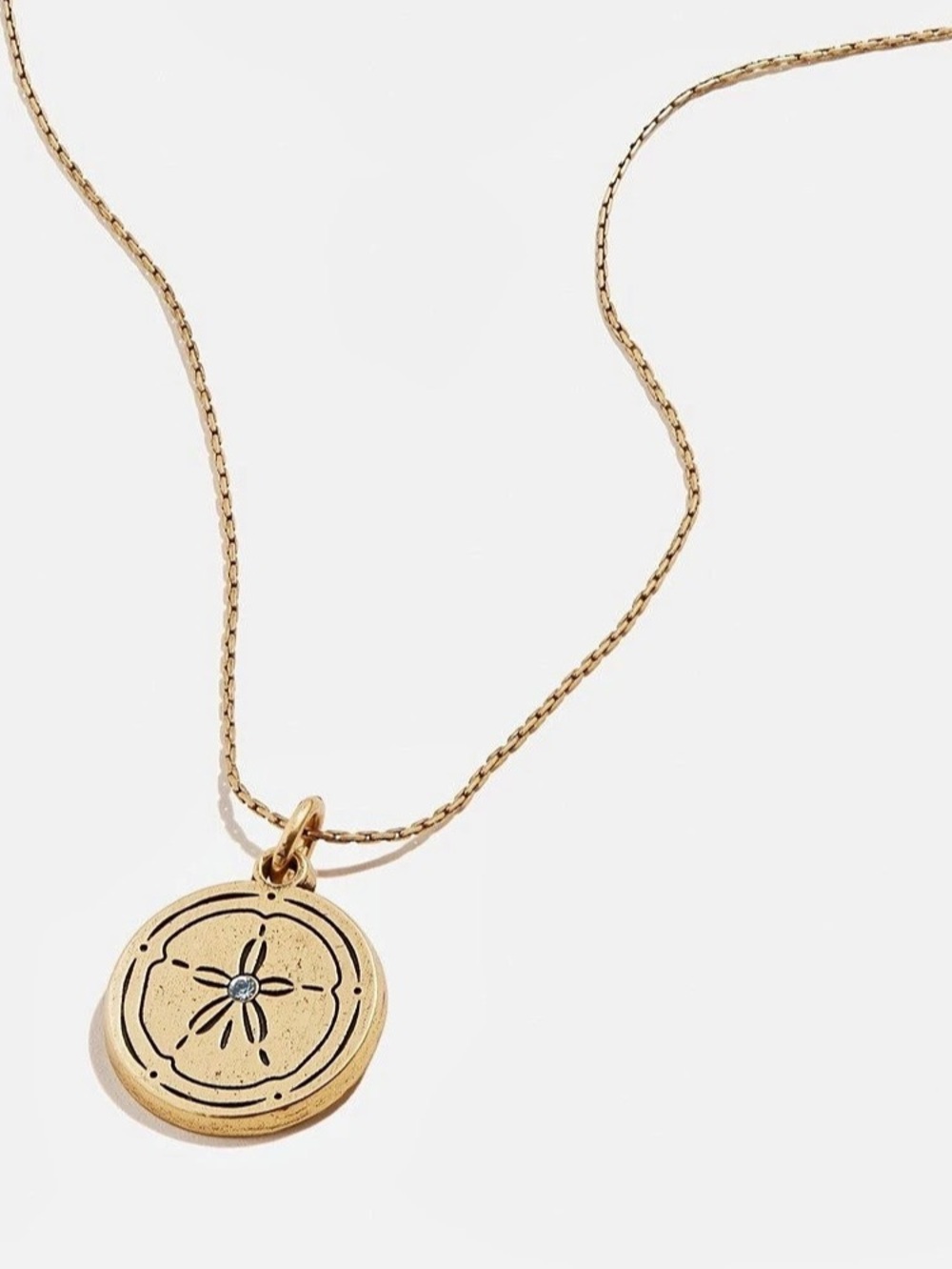 Alex and Ani Sand Dollar Necklace (Blessings Are Flowing Toward You)